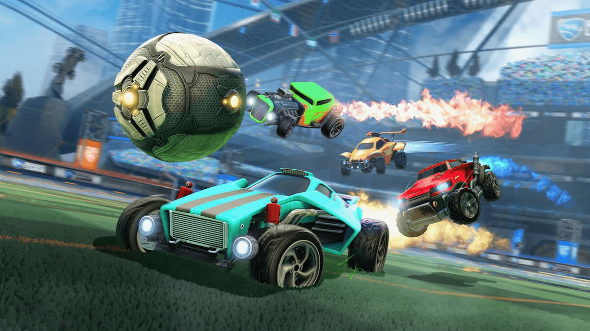 rocket league game screen