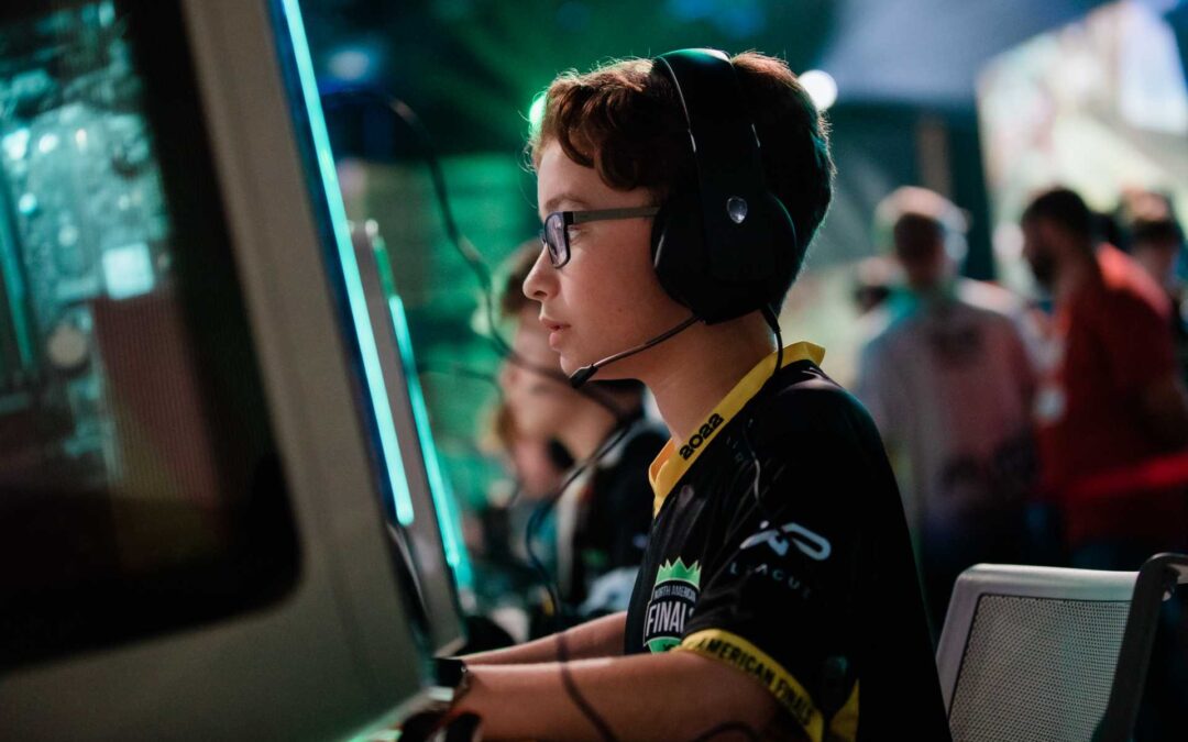 boy playing in an esports league