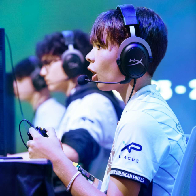 boy playing an online game